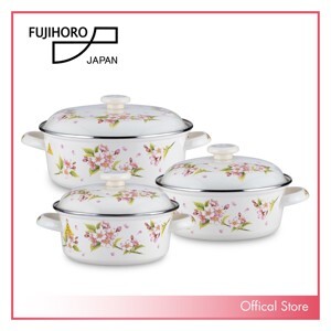 Bộ 3 nồi tráng men Fujihoro SYM-332