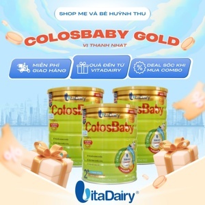 Bộ 3 sữa bột VitaDairy ColosBaby - hộp 800g (dành cho trẻ từ 0-12 tháng tuổi)