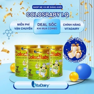 Bộ 3 sữa bột VitaDairy ColosBaby - hộp 800g (dành cho trẻ từ 0-12 tháng tuổi)