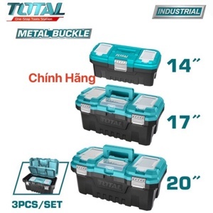 Bộ 3 thùng đựng đồ nghề khóa kim loại Total TPBXK0032