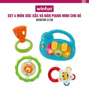 Bộ 3 xúc xắc và đàn Piano mini Winfun 3130