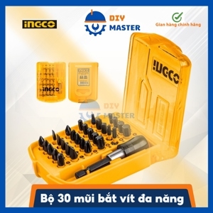 Bộ 30 mũi bắt vít đa năng INGCO AKSD68303