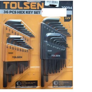 Bộ 36 lục giác hệ met và inch Tolsen 20094