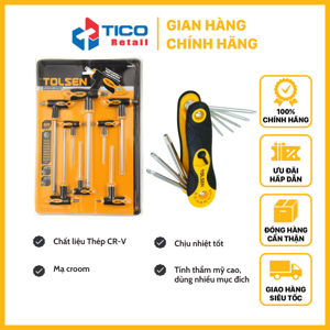 Bộ 36 lục giác hệ met và inch Tolsen 20094