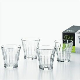 Bộ 4 cốc thủy tinh 245ml kẻ sọc Japan