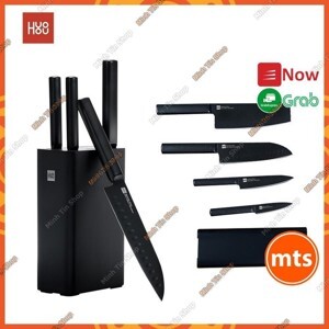 Bộ 4 dao bằng thép kèm chân đế cao cấp HuoHou HU0076
