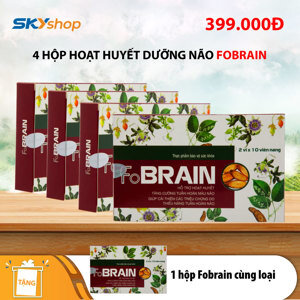 Bộ 4 hộp Hoạt Huyết Dưỡng Não FoBrain