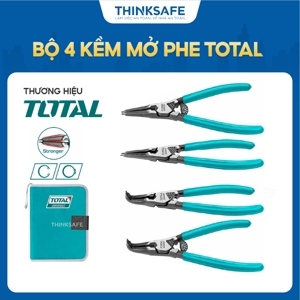 Bộ 4 kềm mở phe 180mm Total THTJ214042