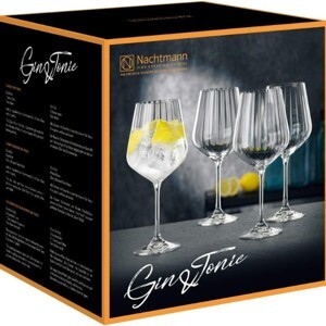 Bộ 4 Ly pha lê có rãnh Gin & Tonic 102892 Nachtmann