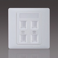 Bộ 4 ổ cắm điện thoại chuẩn RJ11 Simon 55244