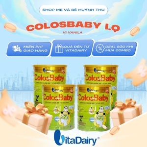 Bộ 4 sữa bột VitaDairy ColosBaby - hộp 800g (dành cho trẻ từ 0-12 tháng tuổi)