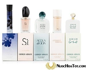 Bộ 5 chai nước hoa mini nữ Giorgio Armani For Women