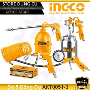 Bộ 5 công cụ dùng khí nén Ingco AKT0051-3