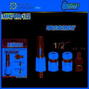 Bộ 5 đầu nối nhanh máy xịt rửa Ingco HHCS05122
