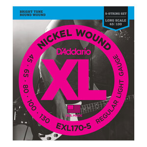 Bộ 5 dây đàn guitar bass D'Addario EXL170-5