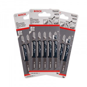 Bộ 5 lưỡi cưa lọng cho gỗ T 111 C Bosch 2608630033