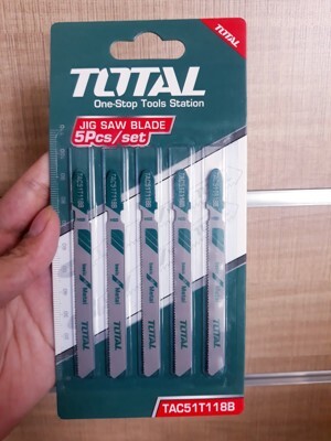 Bộ 5 lưỡi cưa lọng kim loại Total TAC51T118B