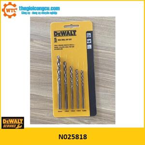 Bộ 5 mũi khoan sắt và gỗ Dewalt N025818