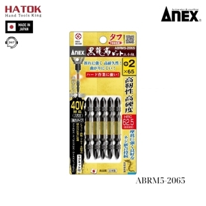 Bộ 5 mũi vít 1 đầu có từ tính Anex ABRM5-2065
