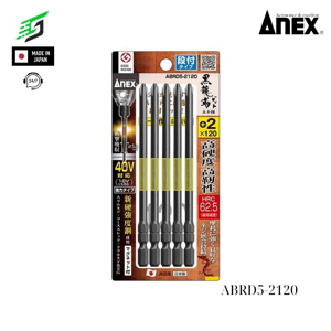 Bộ 5 mũi vít 1 đầu có từ tính Anex ABRD5-2120