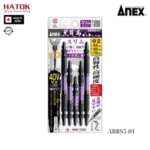 Bộ 5 mũi vít 2 đầu có từ tính Anex ABRS5-01