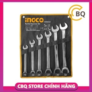 Bộ 6 cờ lê vòng miệng tự động Ingco HKSPAR1061