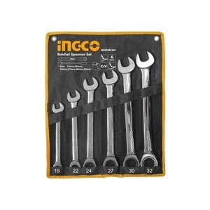 Bộ 6 cờ lê vòng miệng tự động Ingco HKSPAR1061