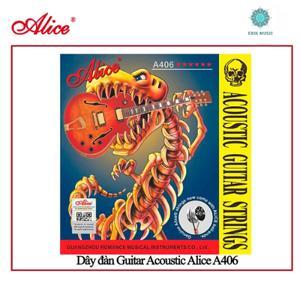Hộp 6 dây đàn ghi-ta Acoustic Alice A406