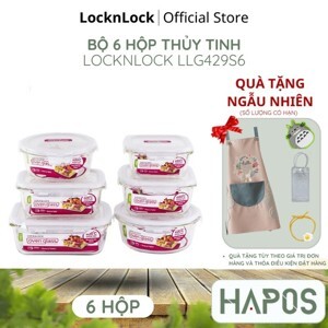 Bộ 6 hộp thủy tinh Lock&Lock Euro LLG429S6