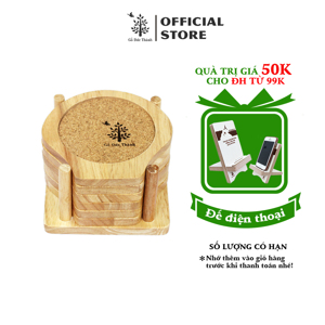 Bộ 6 lót ly hình vỏ sò Gỗ Đức Thành 28201