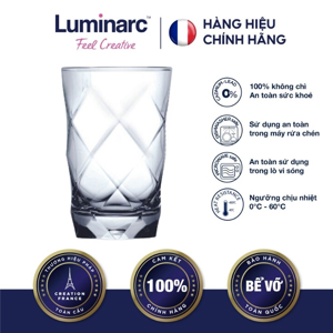 Bộ 6 ly thuỷ tinh Luminarc Louvre - 350ml, thân cao