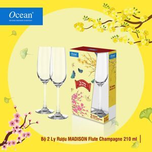 Bộ 6 ly thủy tinh Madison Flute Champagne Ocean 1015F07 – 210ml