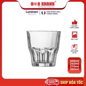 Bộ 6 ly thủy tinh thấp Luminarc Granity D0781 270 ml