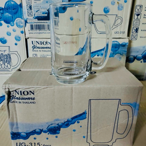 Bộ 6 ly thủy tinh Union Glass có quai UG 315 - 380ml