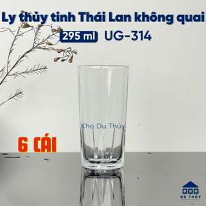 Bộ 6 ly thủy tinh Union Glass UG 314 đáy khía 293ml