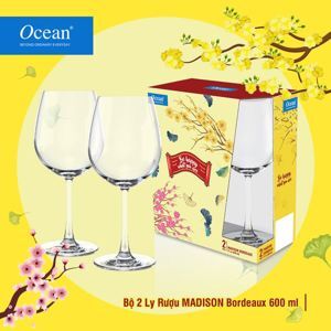 Bộ 6 ly thủy tinh Ocean Madison Bordeaux 1015A21 - 600 ml