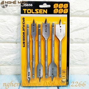 Bộ 6 mũi khoan gỗ Tolsen 75656