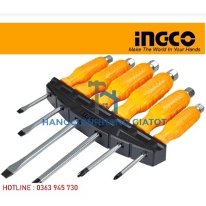 Bộ 6 tua vít đóng Ingco HSGTDC180601