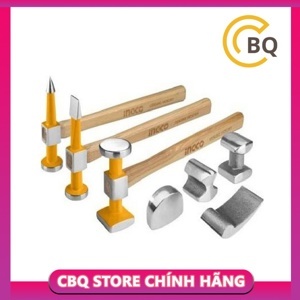 Bộ 7 món đe và búa làm đồng Ingco HBAFH0711