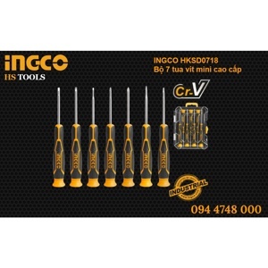 Bộ 7 tua vít đồng hồ Ingco HKSD0718