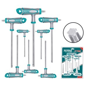 Bộ 8 chìa lục giác bông tay cầm chữ T Total THHW8083