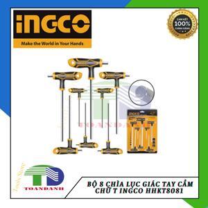 Bộ 8 chìa lục giác tay cầm chữ T Ingco HHKT8081