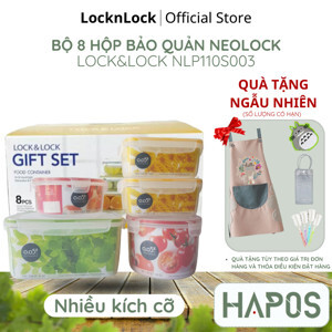 Bộ 8 hộp nhựa bảo quản Lock&Lock Neolock  NLP110S003