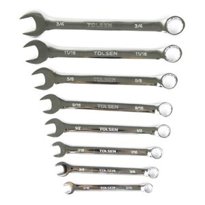 Bộ 8 khóa vòng miệng hệ inch Tolsen 15375