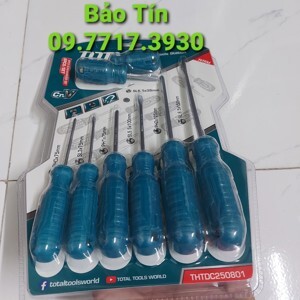 Bộ 8 tua vít dẹp và bake TOTAL THTDC250801