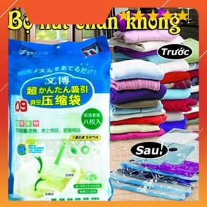 Bộ 8 túi hút chân không kèm bơm tay