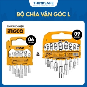 Bộ 9 chìa lục giác vặn góc chữ L Ingco LASWT0901