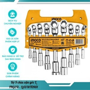Bộ 9 chìa lục giác vặn góc chữ L Ingco LASWT0901