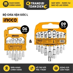 Bộ 9 chìa lục giác vặn góc chữ L Ingco LASWT0901