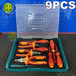 Bộ 9 công cụ cầm tay cách điện Total THKTV02H091